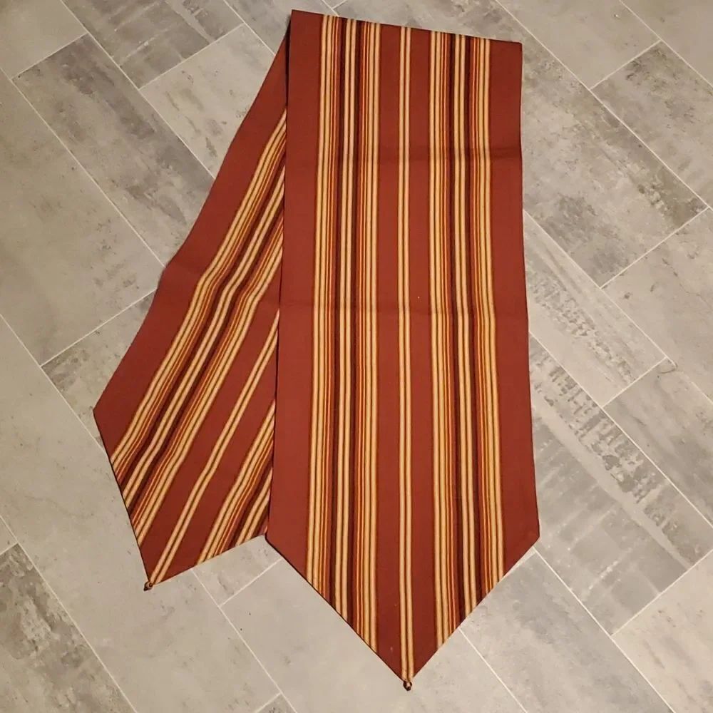Autumn Striped Table Runner